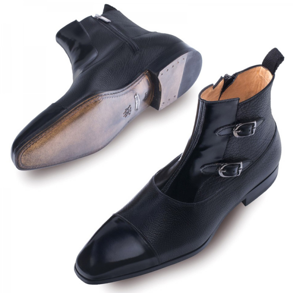 Mezlan Tracy Calfskin Boots Black