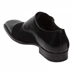 Mezlan Tulsa Calfskin Suede Shoes Black