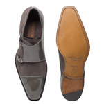 Mezlan Tulsa Calfskin Suede Shoes Grey