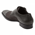 Mezlan Tulsa Calfskin Suede Shoes Grey
