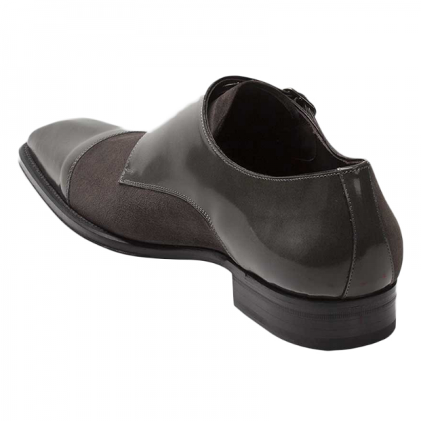 Mezlan Tulsa Calfskin Suede Shoes Grey