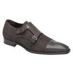 Mezlan Tulsa Calfskin Suede Shoes Grey