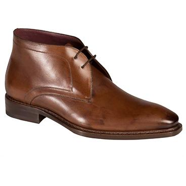 Mezlan Tuy Burnished Calfskin Boots Brown