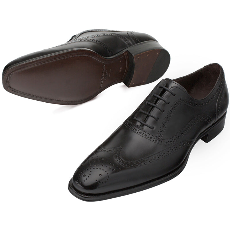 Mezlan Ugalde Calfskin Shoes Black