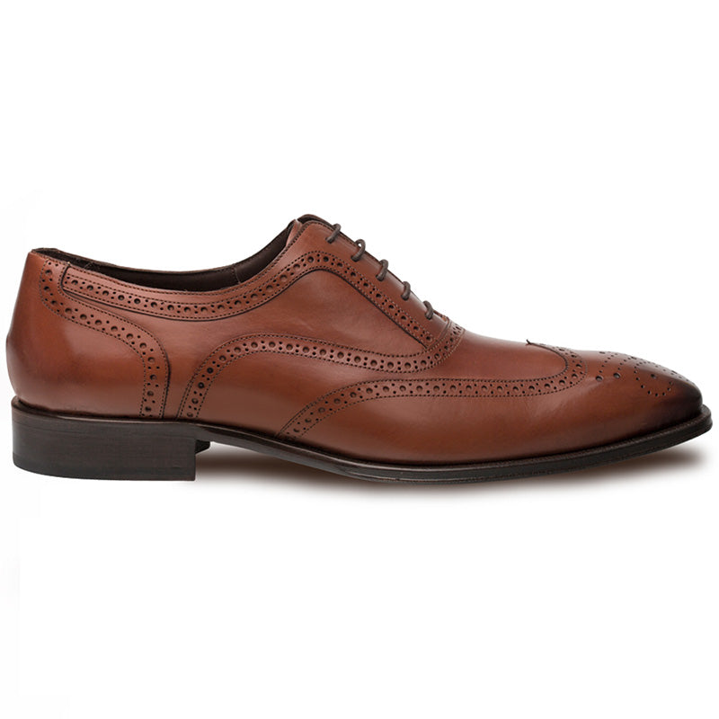 Mezlan Ugalde Calfskin Shoes Cognac
