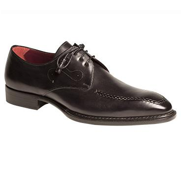 Mezlan Umberto Hand Stained Moc Toe Shoes Graphite