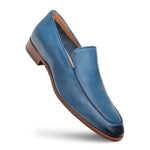 Mezlan Unstructured Leather Loafers R605 Blue
