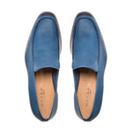 Mezlan Unstructured Leather Loafers R605 Blue