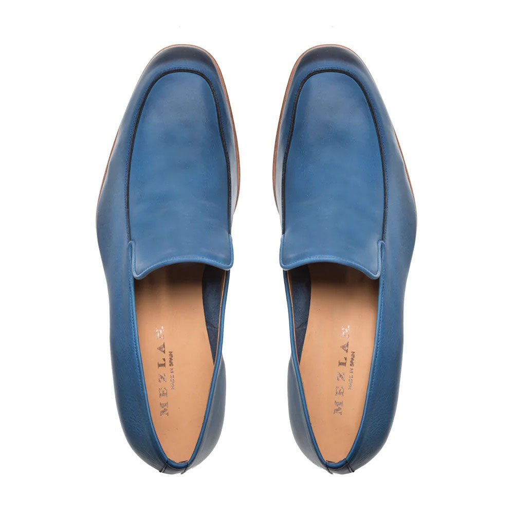 Mezlan Unstructured Leather Loafers R605 Blue