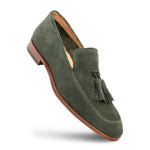 Mezlan Unstructured Suede Loafers Green (R607)