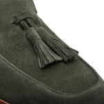 Mezlan Unstructured Suede Loafers Green (R607)