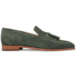 Mezlan Unstructured Suede Loafers Green
