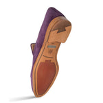 Mezlan Unstructured Suede Loafers Purple (R607)