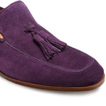 Mezlan Unstructured Suede Loafers Purple (R607)