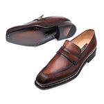 Mezlan Varsovia Calfskin Penny Loafer Cognac