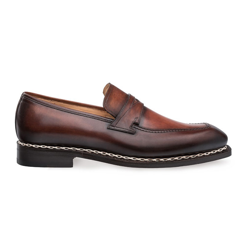 Mezlan Varsovia Calfskin Penny Loafer Cognac
