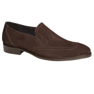 Mezlan Vasily Suede Wingtip Brogues Brown