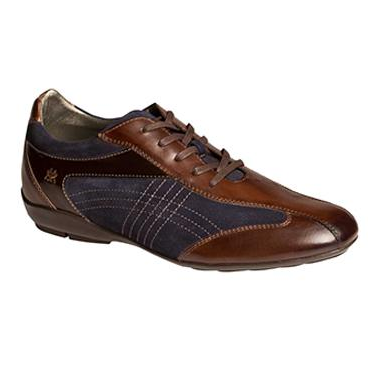 Mezlan Vega Calfskin & Suede Sneakers Brown / Navy