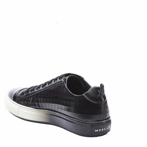 Mezlan Vera II Embossed Calfskin Sneakers Black