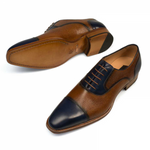 Mezlan Verino Lace Shoes Blue Tan