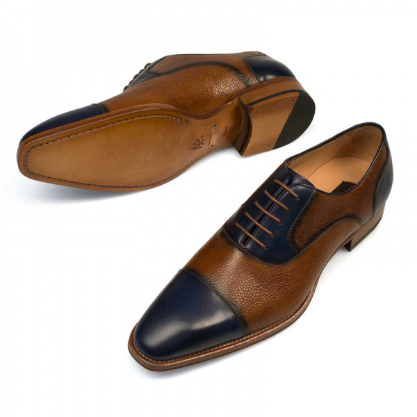Mezlan Verino Lace Shoes Blue Tan