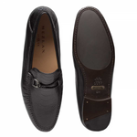 Mezlan Vesta Ostrich Leg Bit Loafers Black
