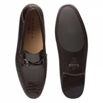 Mezlan Vesta Ostrich Leg Bit Loafers Brown