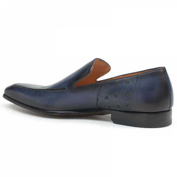 Mezlan Vicens Calfskin Loafers Blue