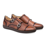 Mezlan Vicenza Calfskin Sneakers Cognac