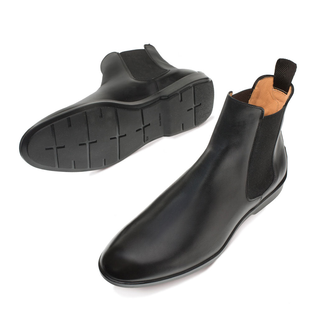 Mezlan Warden Calfskin Chelsea Boots Black (Warden)