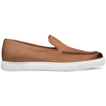 Mezlan Whole Cut Slip On Sneakers Cognac