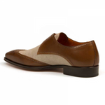 Mezlan Wien Monk Strap Shoes Tan / Bone