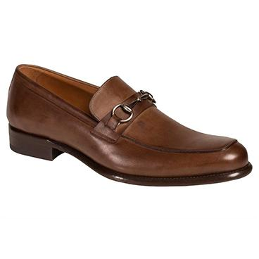 Mezlan Worcester Apron Toe Bit Loafers Brown