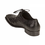 Mezlan Worth Ostrich Shoes Black