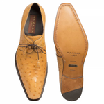 Mezlan Worth Ostrich Shoes Mustard