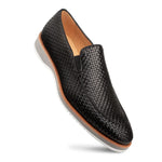 Mezlan Woven Hybrid Loafers Black (R20658)