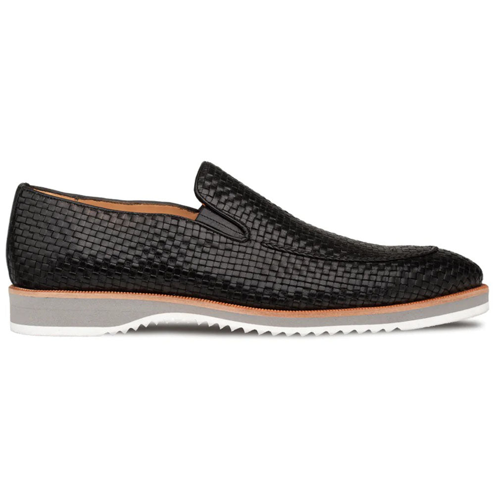 Mezlan Woven Hybrid Loafers Black
