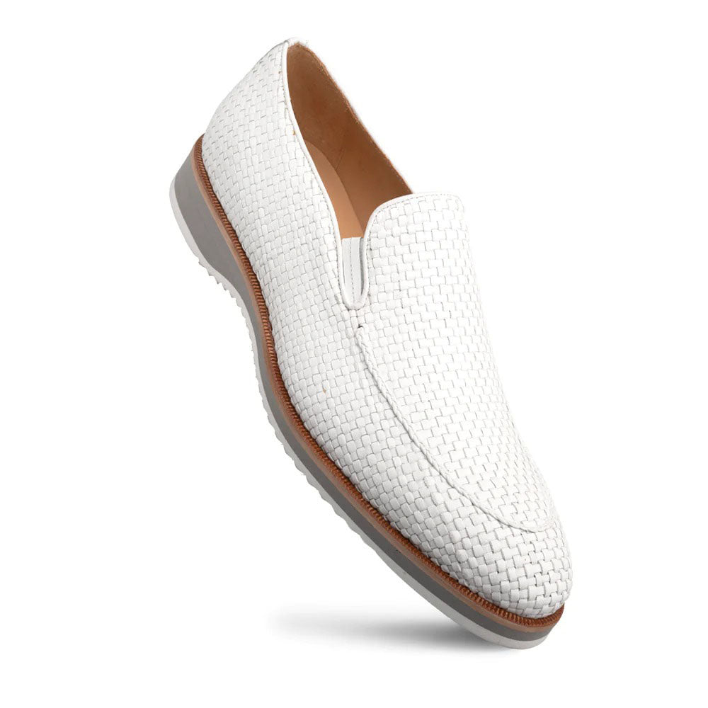 Mezlan Woven Hybrid Loafers White (R20658)
