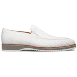 Mezlan Woven Hybrid Loafers White