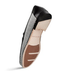 Mezlan Woven Moccassin Black / White