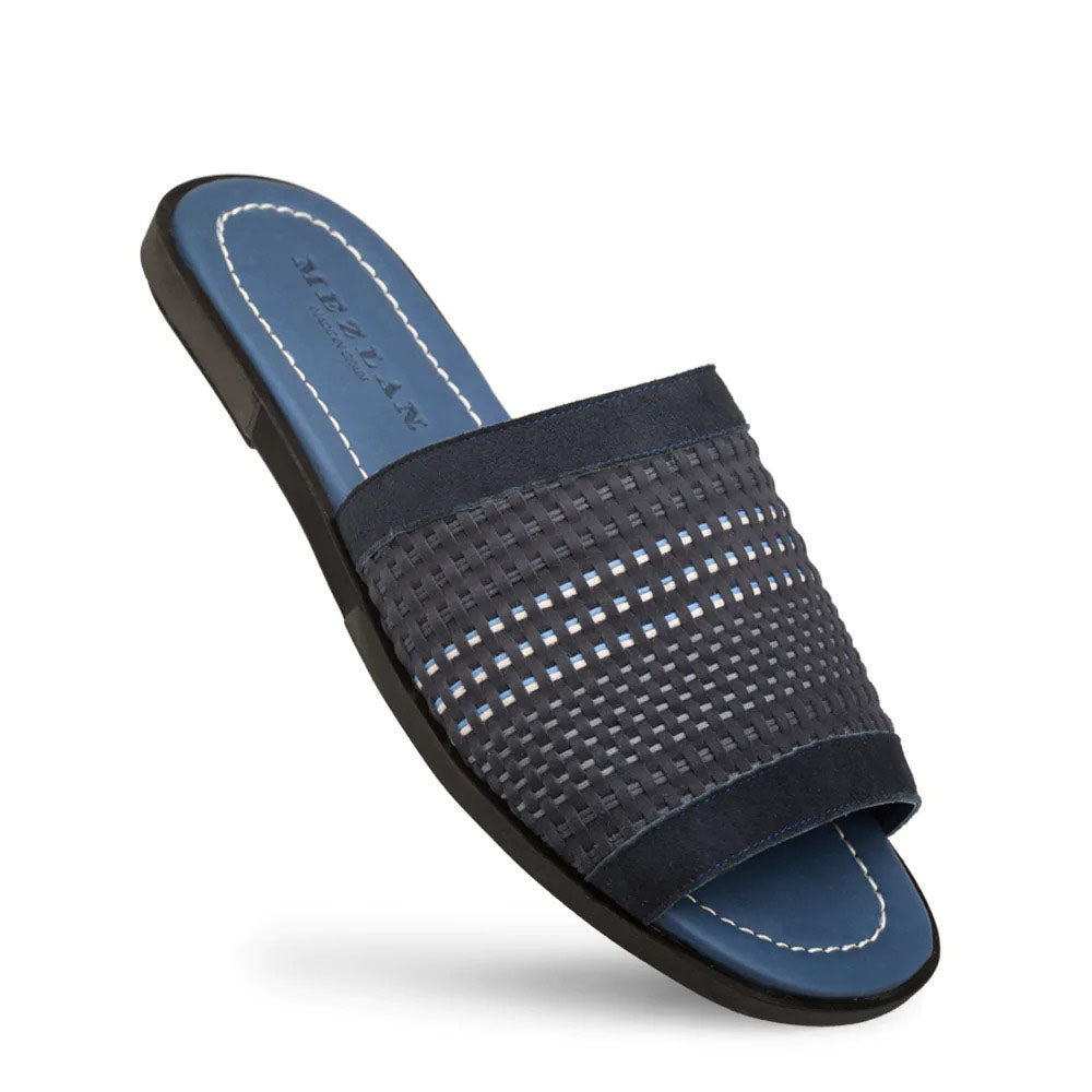 Mezlan Woven Slide Sandals Blue Multi (R20258)