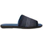 Mezlan Woven Slide Sandals Blue Multi