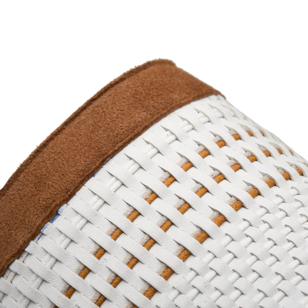 Mezlan Woven Slide Sandals White Multi