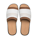 Mezlan Woven Slide Sandals White Multi