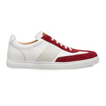 Mezlan Wyatt Dress Sneakers Burgundy/White