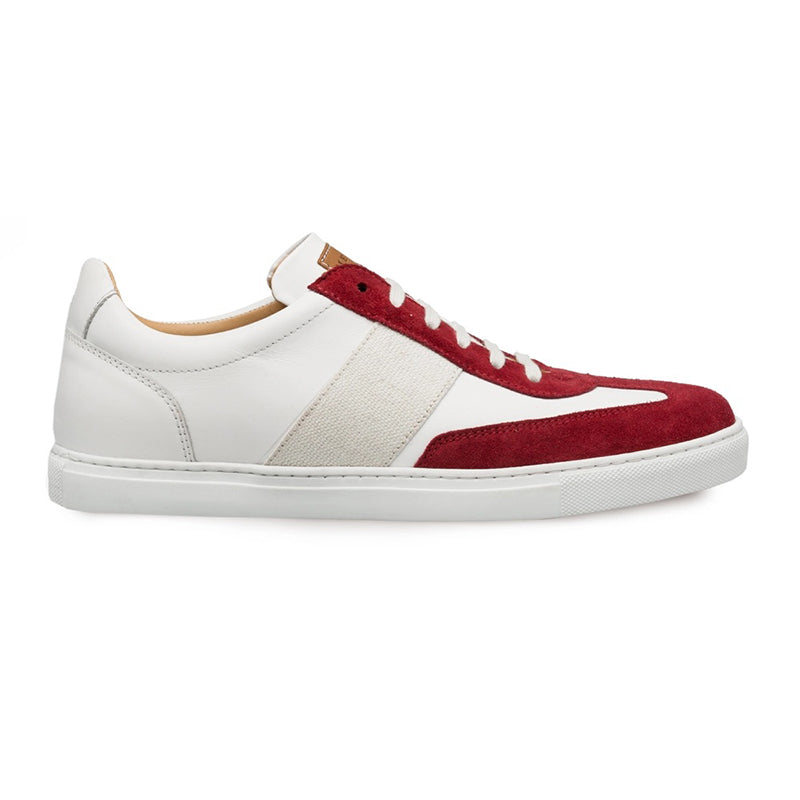Mezlan Wyatt Dress Sneakers Burgundy/White