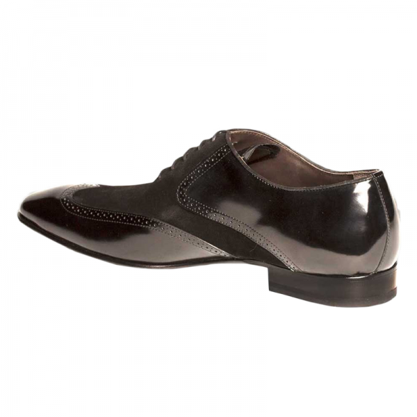 Mezlan Zorba Suede & Calfskin Shoes Black
