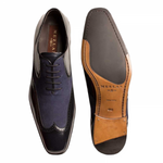 Mezlan Zorba Suede & Calfskin Shoes Blue