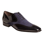 Mezlan Zorba Suede Calfskin Shoes Blue