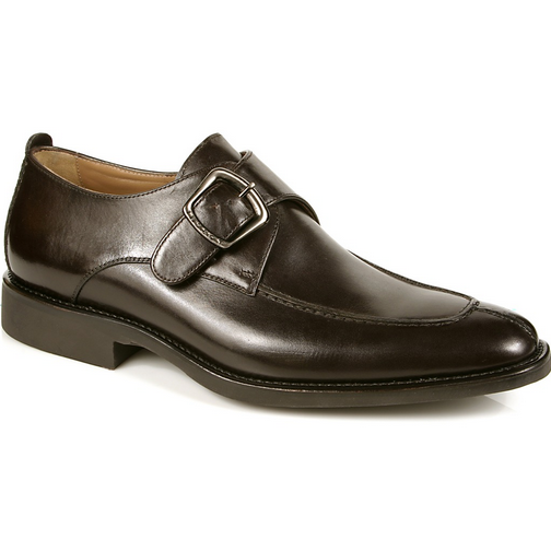 Michael Toschi Berta Monk Strap Calfskin Shoes Chocolate